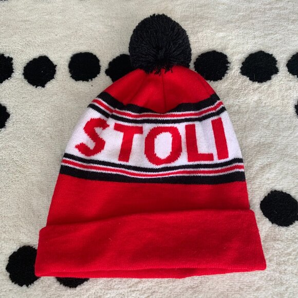 Stoli Vodka Pom Beanie Knit Toque - Picture 2 of 6